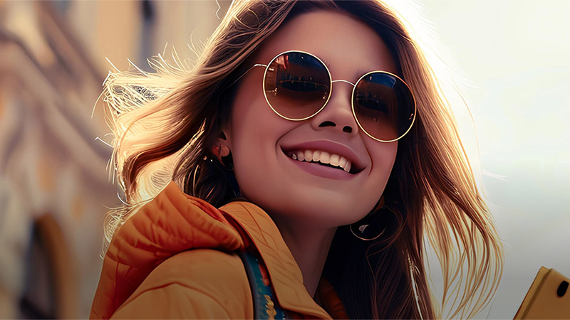 Woman Smiling